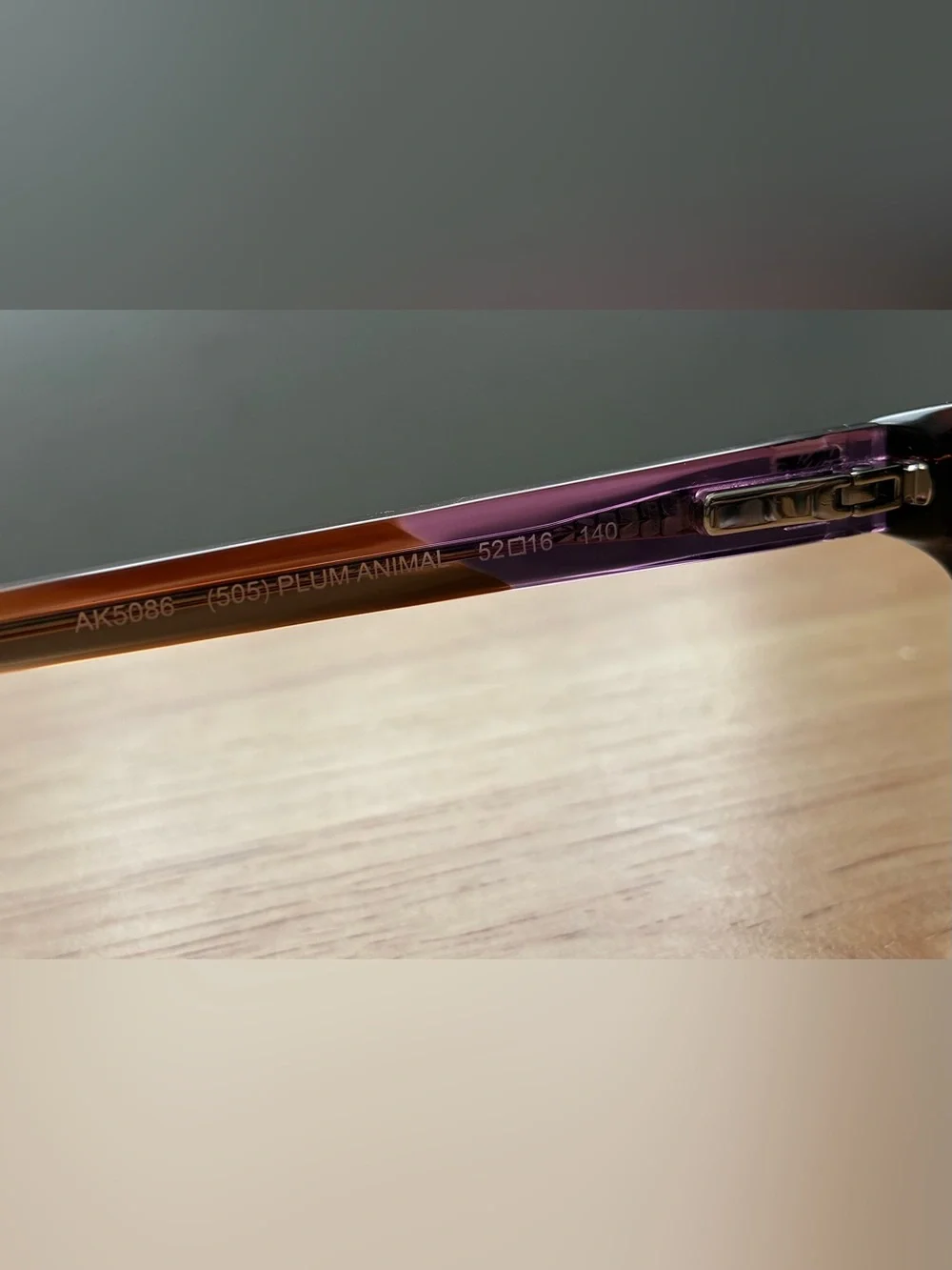 Anne Klein Eyeglasses in Plum Animal